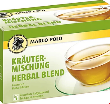 Die Marco Polo Kräutermischung kuvertierte Teebeutel von Jacobs Professional für Ihr Unternehmen!